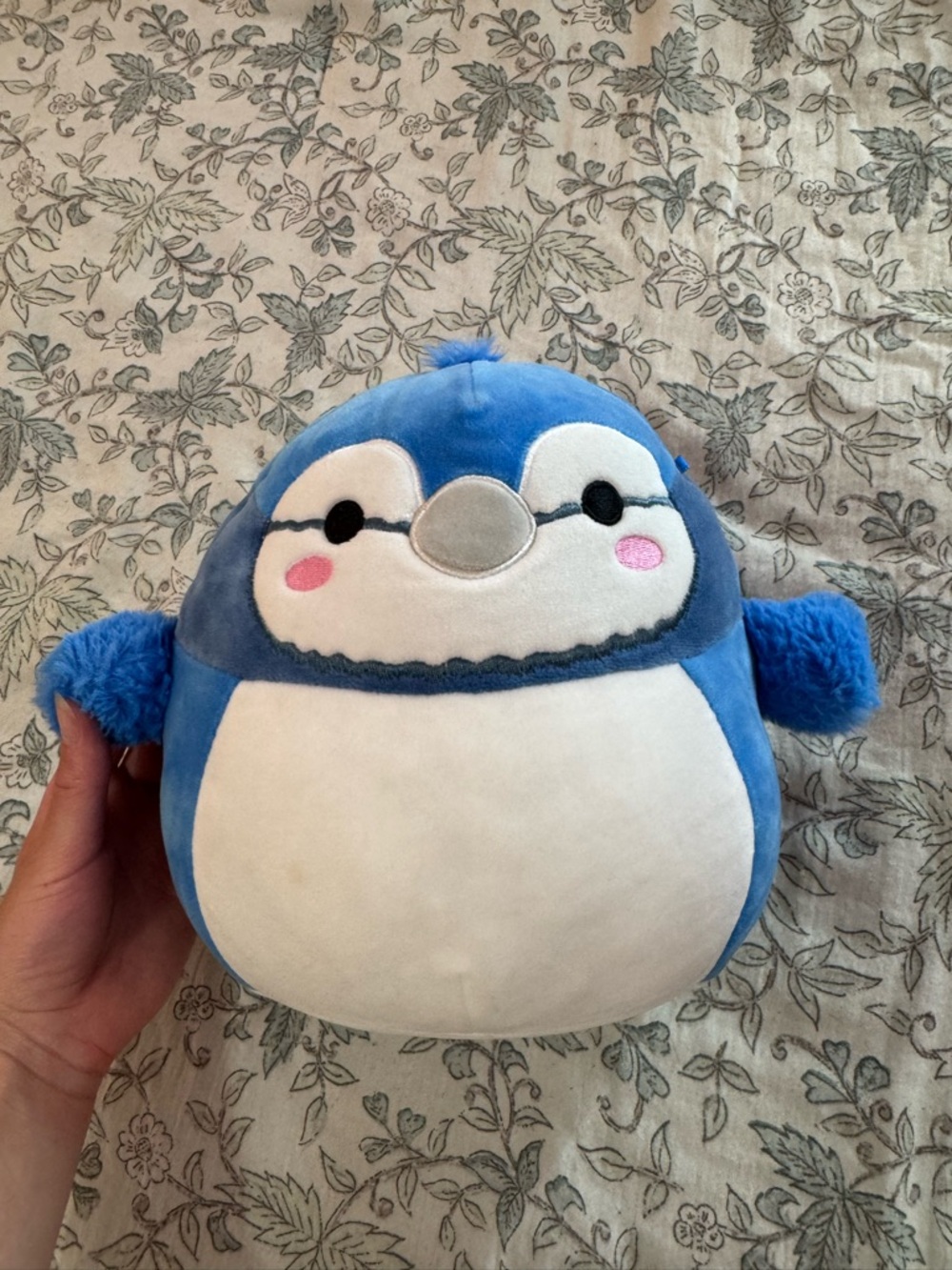 Squishmallow Blue and White Plush Penguin Stuffed Animal